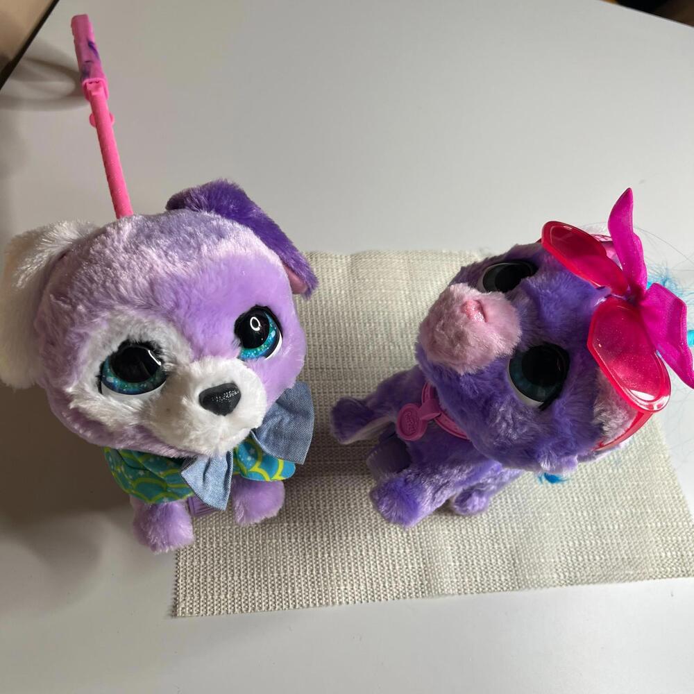 Hasbro FurReal Friends Lot‎ of 2 Plush Interactive Pets Walkalots Puppy Dog 2022